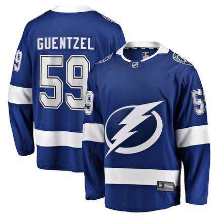Jake Guentzel Tampa Bay Lightning 2024-2025 Home Breakaway Blue Jersey
