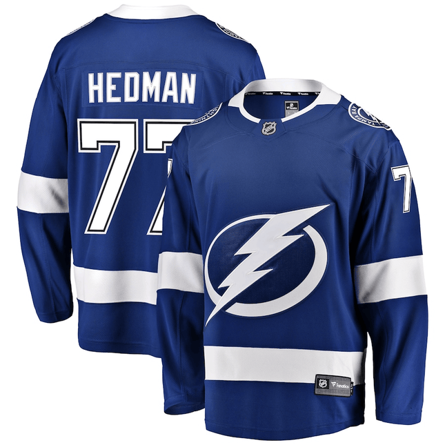 Victor Hedman Tampa Bay Lightning 2024-2025 Home Breakaway Blue Jersey