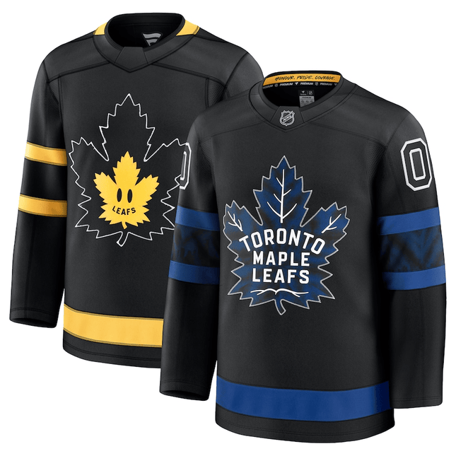 Toronto Maple Leafs 2024-2025 Alternate Premium Custom Black Jersey