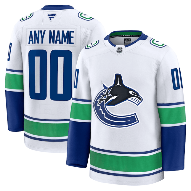 Custom Vancouver Canucks 2024-2025 Away Premium White Jersey