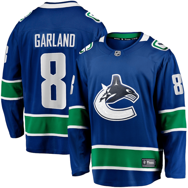 Conor Garland Vancouver Canucks 2024-2025 Home Team Breakaway Blue Jersey