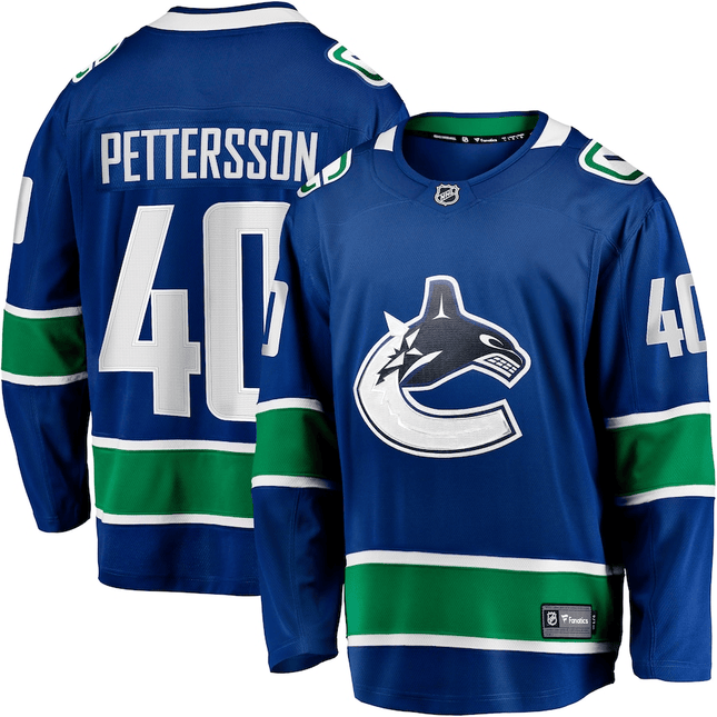 Elias Pettersson Vancouver Canucks 2024-2025 Home Team Breakaway Blue Jersey