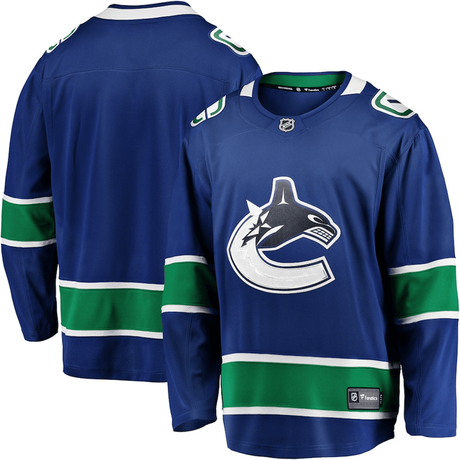 Vancouver Canucks 2024-2025 Home Team Breakaway Blue Jersey
