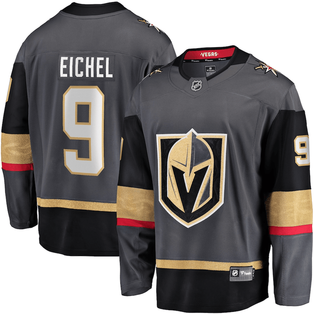 Jack Eichel Golden Knights 2024-2025 Breakaway Alternate Gray Jersey
