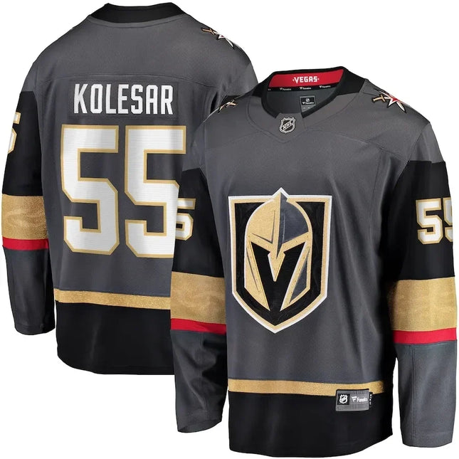 Keegan Kolesar Golden Knights 2024-2025 Breakaway Alternate Gray Jersey