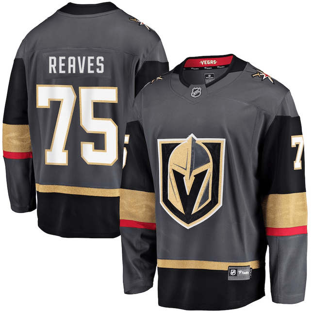 Ryan Reaves Golden Knights 2024-2025 Breakaway Alternate Gray Jersey