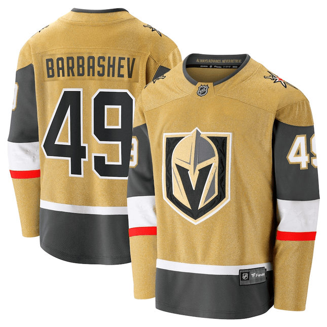 Ivan Barbashev Vegas Golden Knights 2024-2025 Home Breakaway Gold Jersey