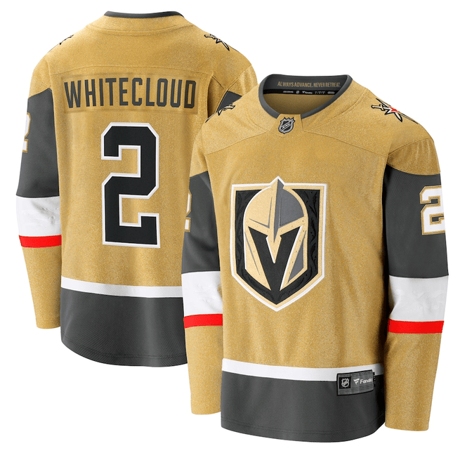 Zach Whitecloud Vegas Golden Knights 2024-2025 Home Breakaway Gold Jersey