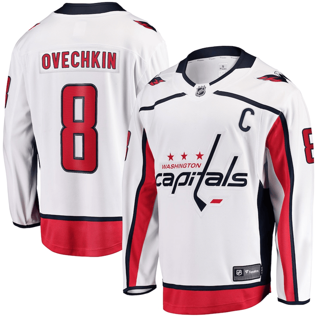 Alexander Ovechkin Washington Capitals 2024-2025 Away Premier Breakaway White Jersey