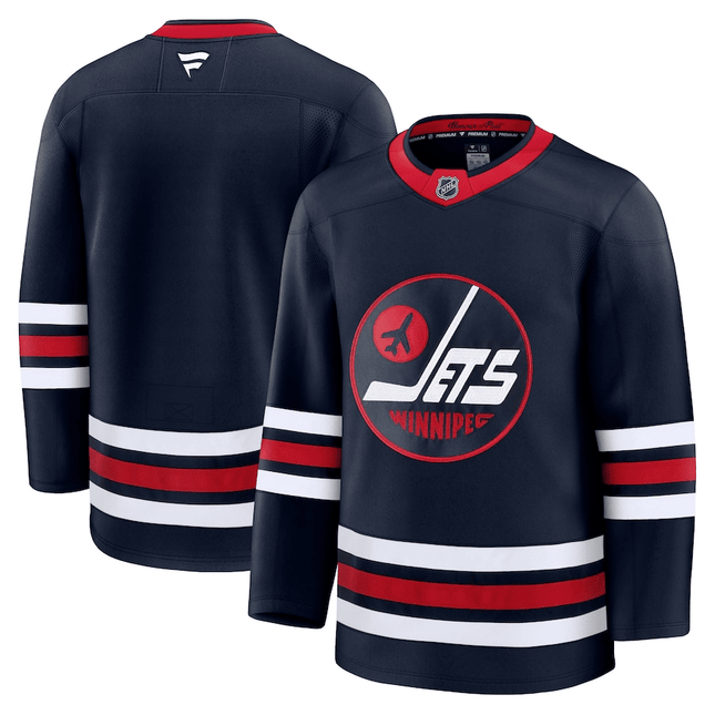 Winnipeg Jets 2024-2025 Alternate Premium Custom Navy Jersey