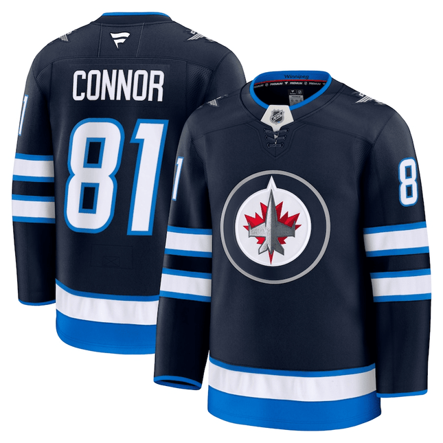 Kyle Connor Winnipeg Jets 2024-2025 Home Premium Navy Jersey