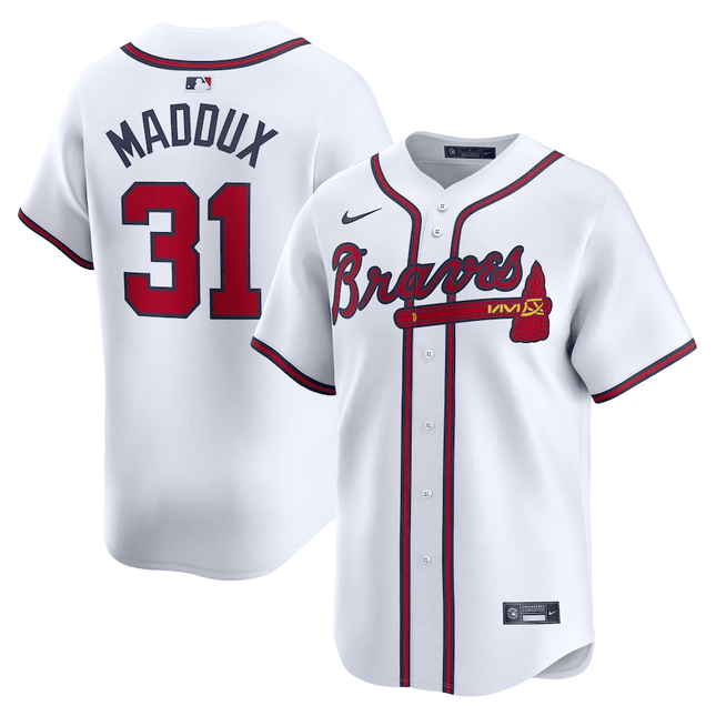 Greg Maddux Atlanta Braves 2024-2025 Home Limited White Jersey