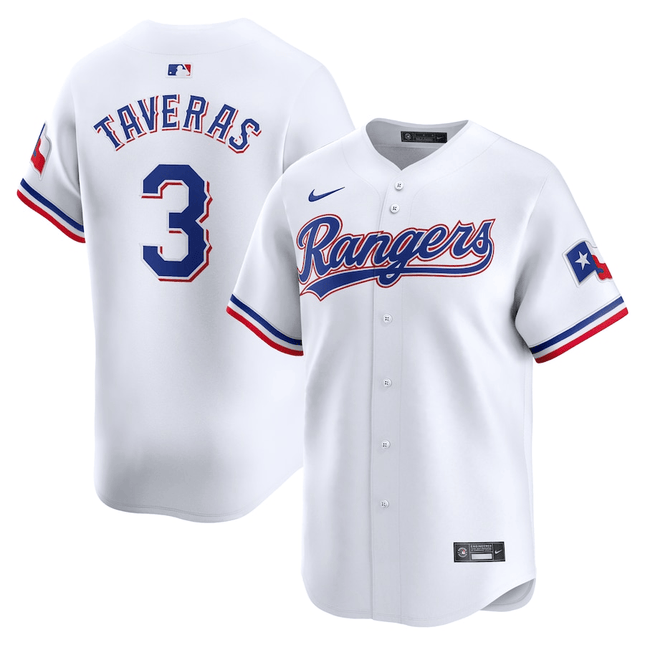 Leody Taveras Texas Rangers 2024-2025 Home Limited Player White Jersey