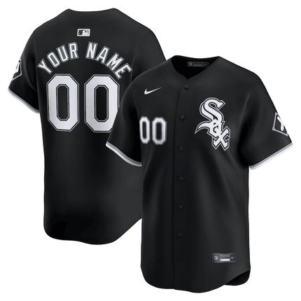 Custom Chicago White Sox 2024-2025 Alternate Team Black Jersey