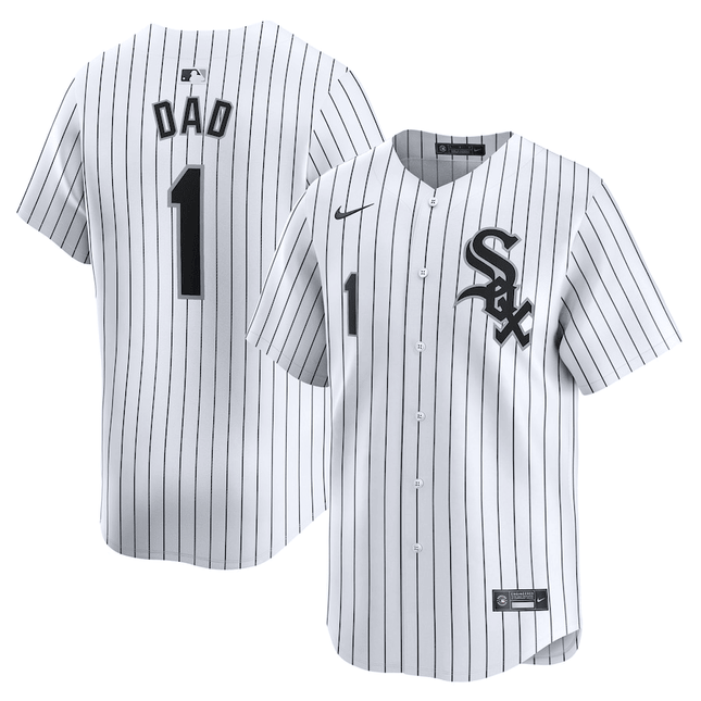 Chicago White Sox 2024-2025 #1 Dad Home Limited White Jersey
