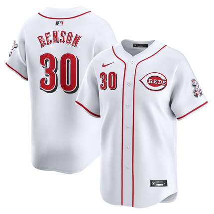 Will Benson Cincinnati Reds 2024-2025 Home Limited Player White Jersey