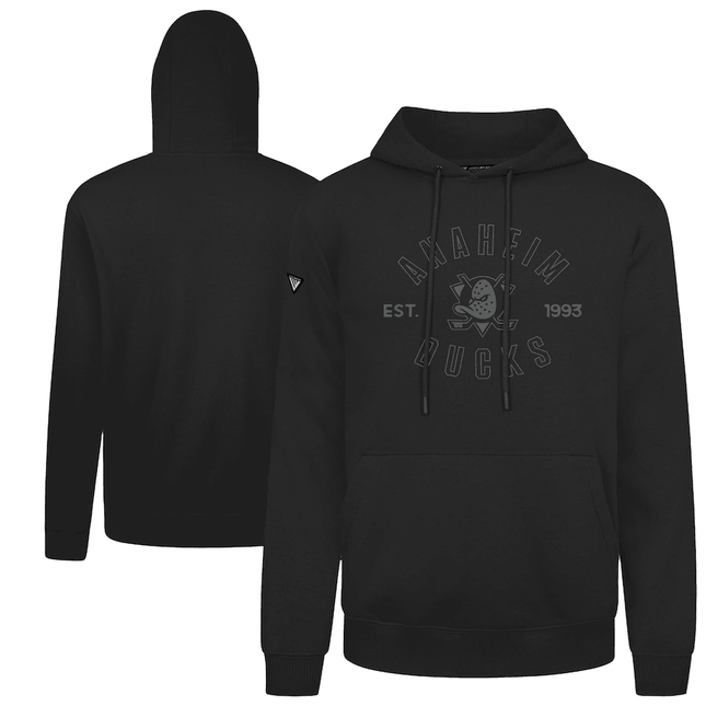 Anaheim Ducks 2024-2025 Levelwear Podium Abyssal Black Pullover Hoodie