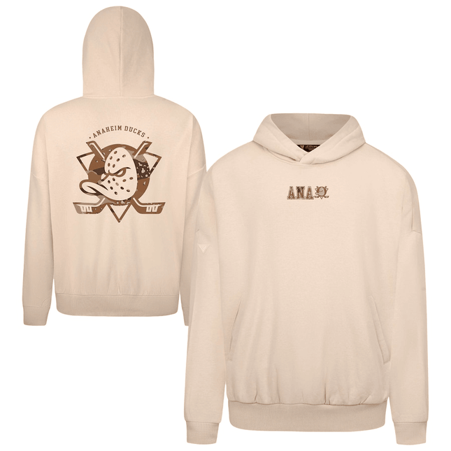 Anaheim Ducks 2024-2025 Levelwear Khaki Pullover Hoodie