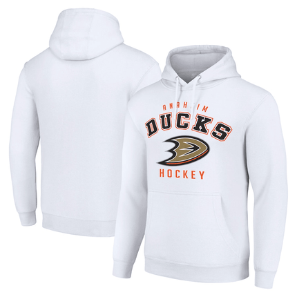 Anaheim Ducks 2024-2025 Starter Logo White Pullover Hoodie