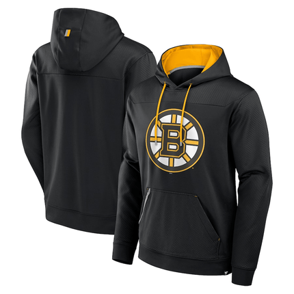 Boston Bruins 2024-2025 Defender Black Pullover Hoodie