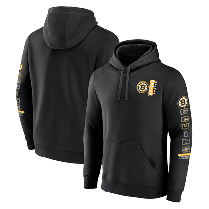 Boston Bruins 2024-2025 Revolution Black Pullover Hoodie