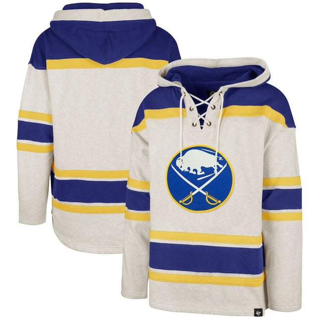 Buffalo Sabres 2024-2025 Rockaway Lacer Oatmeal Pullover Hoodie