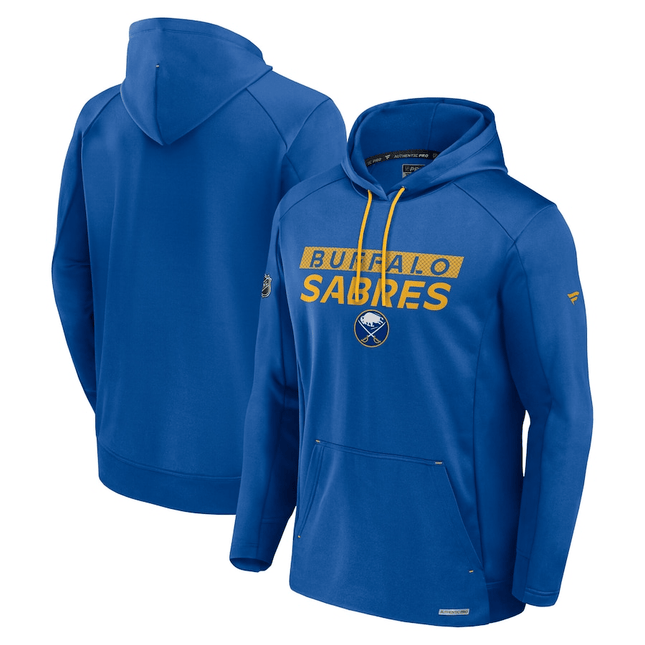 Buffalo Sabres 2024-2025 Pro Rink Fleece Royal Pullover Hoodie