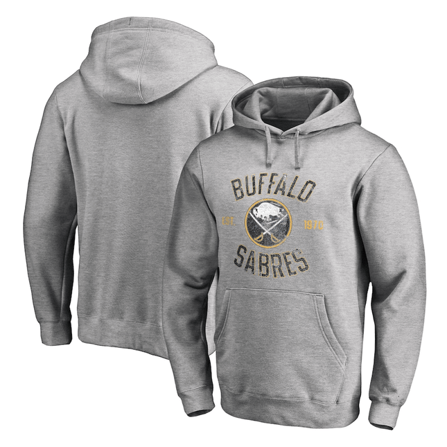 Buffalo Sabres 2024-2025 Heritage Ash Pullover Hoodie