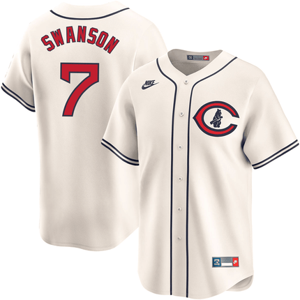 Dansby Swanson Chicago Cubs 2024-2025 Field of Dreams Limited Cream Jersey