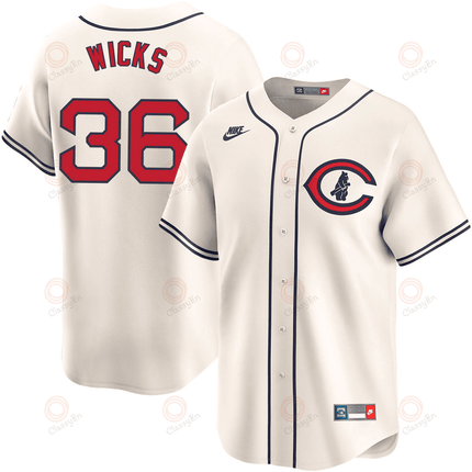 Jordan Wicks Chicago Cubs 2024-2025 Field of Dreams Limited Cream Jersey