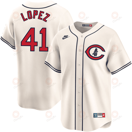 Jorge Lopez Chicago Cubs 2024-2025 Field of Dreams Limited Cream Jersey