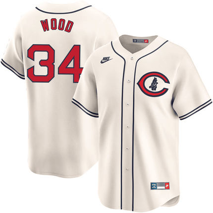 Kerry Wood Chicago Cubs 2024-2025 Field of Dreams Limited Cream Jersey