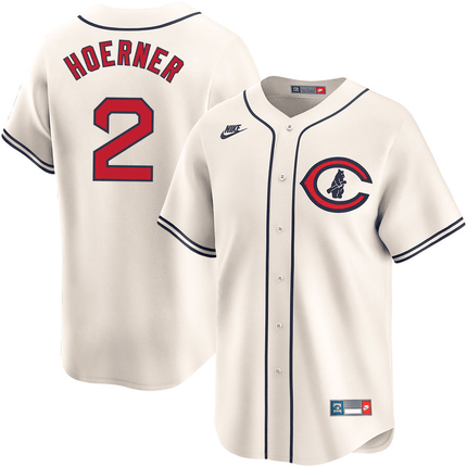 Nico Hoerner Chicago Cubs 2024-2025 Field of Dreams Limited Cream Jersey