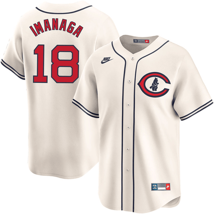 Shōta Imanaga Chicago Cubs 2024-2025 Field of Dreams Limited Cream Jersey