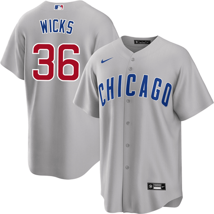 Jordan Wicks Chicago Cubs 2024-2025 Road Gray Jersey