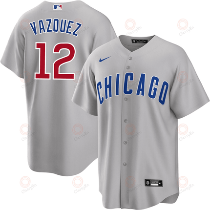 Luis Vazquez Chicago Cubs 2024-2025 Road Gray Jersey