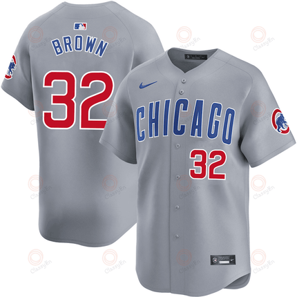 Ben Brown Chicago Cubs 2024-2025 Road Limited Gray Jersey