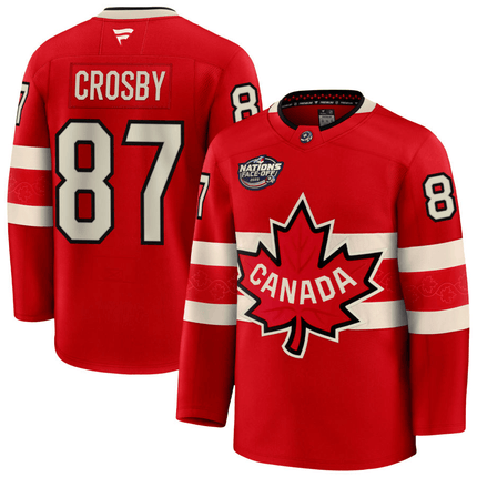 Sidney Crosby Canada 2025 4 Nations Face-Off Premium Red Jersey