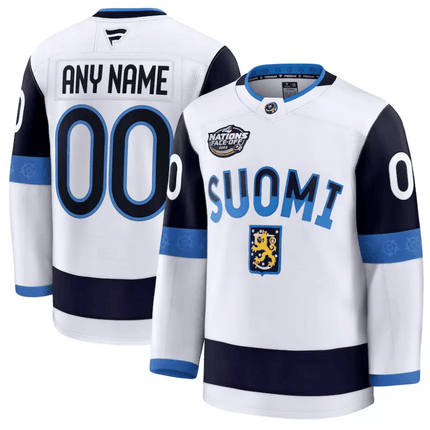 Custom Name Finland 2025 4 Nations Face-Off Premium Jersey