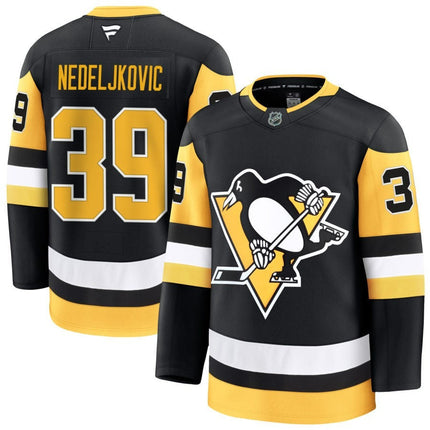 Alex Nedeljkovic Pittsburgh Penguins 2025 Home Premium Black Jersey