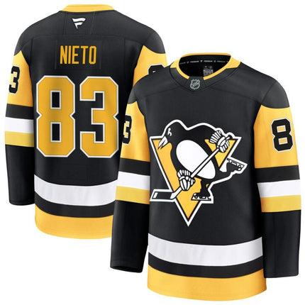 Matt Nieto Pittsburgh Penguins 2025 Home Premium Black Jersey