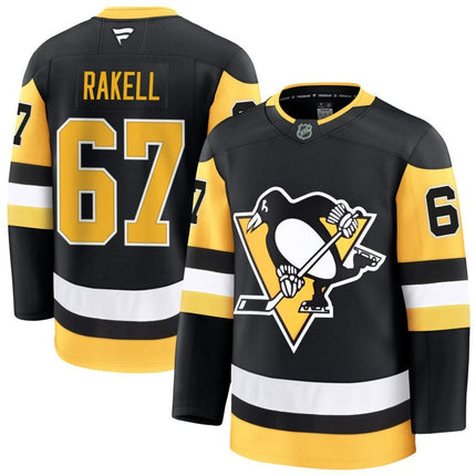 Rickard Rakell Pittsburgh Penguins 2025 Home Premium Black Jersey