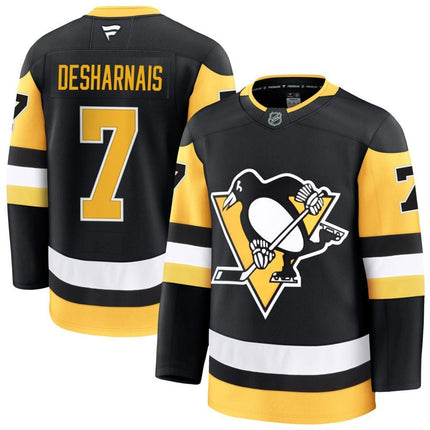 Vincent Desharnais Pittsburgh Penguins 2025 Home Premium Black Jersey
