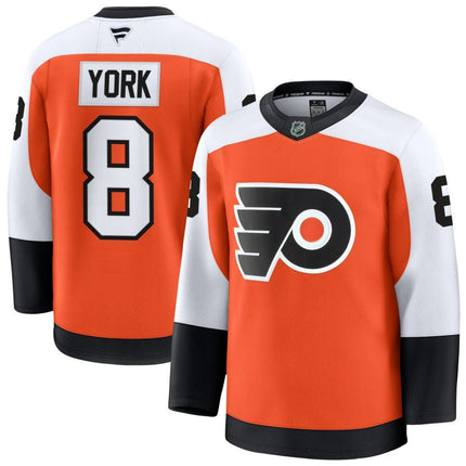 Cam York Philadelphia Flyers 2025 Home Premium Orange Jersey