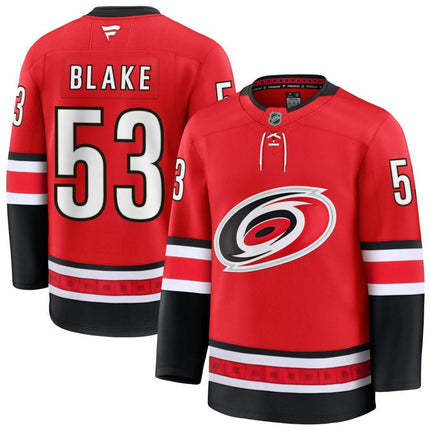 Jackson Blake Carolina Hurricanes 2025 Red Alternate Premium Jersey