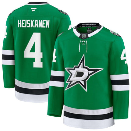 Miro Heiskanen Dallas Stars 2025 Home Premium Kelly Green Jersey