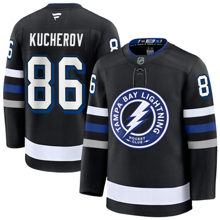 Nikita Kucherov Tampa Bay Lightning 2025 Alternate Premium Black Jersey