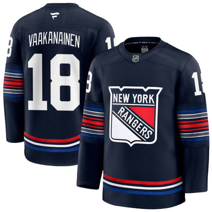 Urh Vaakanaine New York Rangers 2025 Alternate Premium Navy Jersey