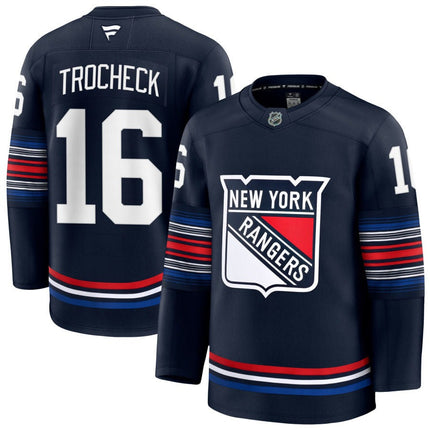 Vincent Trocheck New York Rangers 2025 Alternate Premium Navy Jersey