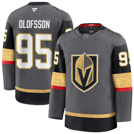 Victor Olofsson Vegas Golden Knights 2025 Alternate Premium Gray Jersey